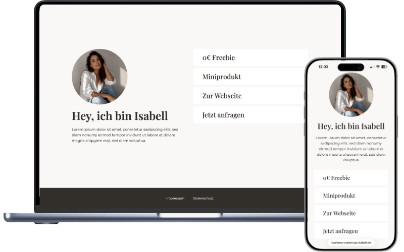 Business Starter Kit - OnePage Template WordPress - Vorschau